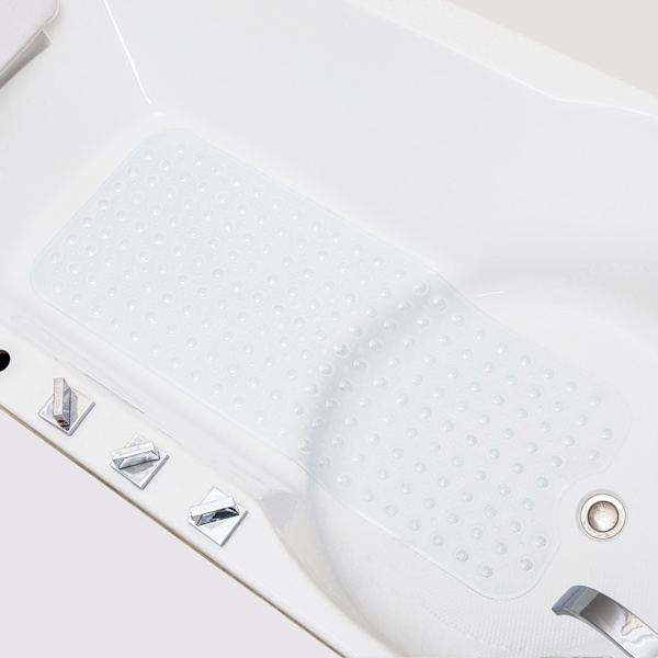 Badekar skridsikker tæppe PVC-100*40cm lys farve 1 stk
