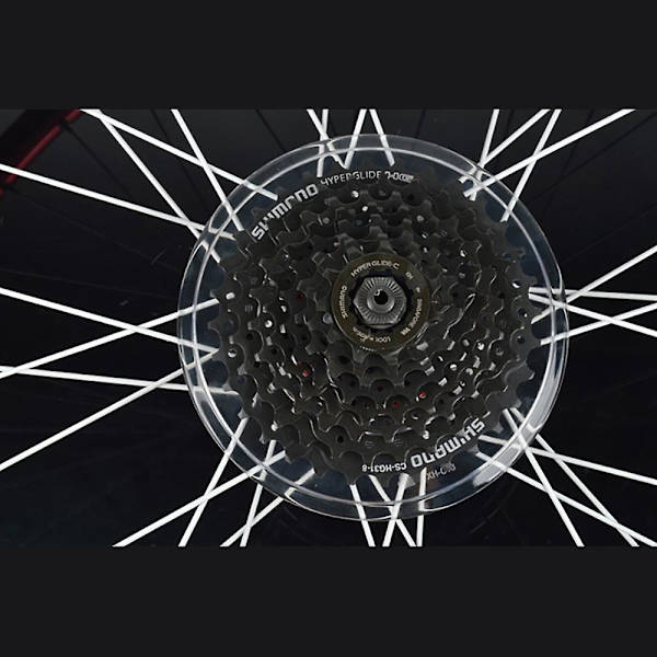 1 st transparent cykelskivbromsskydd, vägskydd för cykelhjul, kassettskydd för skivbromsar