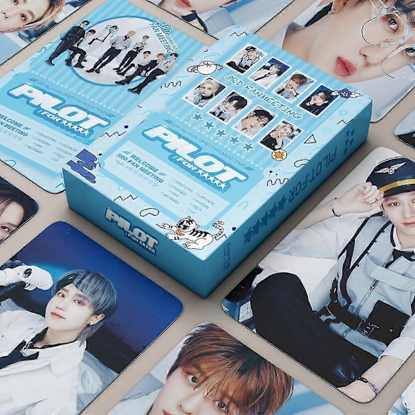 Kpop Stray Kids Valokuvakortit 55kpl Stray Kids Lomo Kortit Stray Kids 3RD FANMEETING PILOT FOR 5STAR albumikortit Stray Kids Foto Kortit Lahja Faneille (SK-