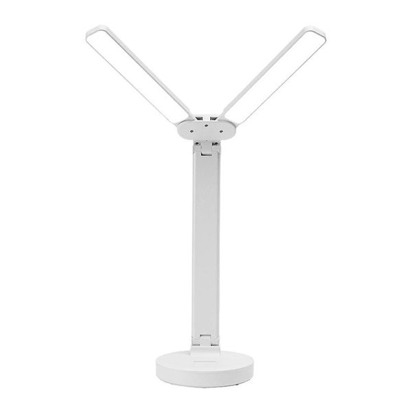 Pöytälamppu Silmiensuojaus Oppimis-LED-ladattava pistoke opiskelija-asuntolan lukulamppu (valkoinen)