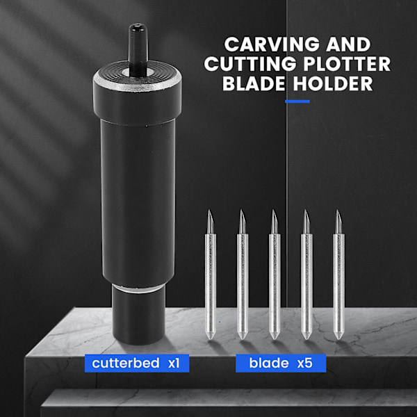 Ersättningsblad för djup skärning + hölje Deep-Point DeepCut-blad för Cricut Maker Explore, Air och Air 2 skärplotter