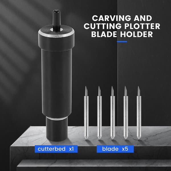 Utskiftbar Deep Cut-blad + hus Deep-Point DeepCut-blad for Cricut Maker Explore, Air og Air 2 skjæreplott