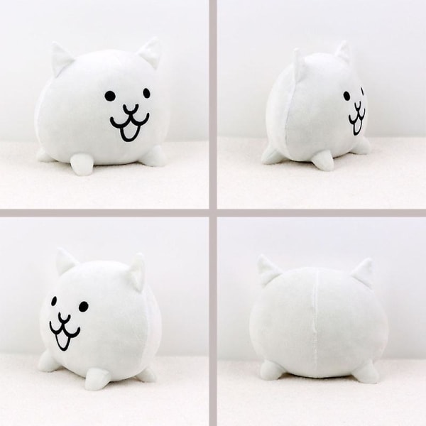20 cm The Battle Cats Pehmo Söpö Anime-sarjakuvapelihahmo Pehmolelu Valkoinen Neko Cat Pehmonukke Lahja lapsille Pojille Tytöille