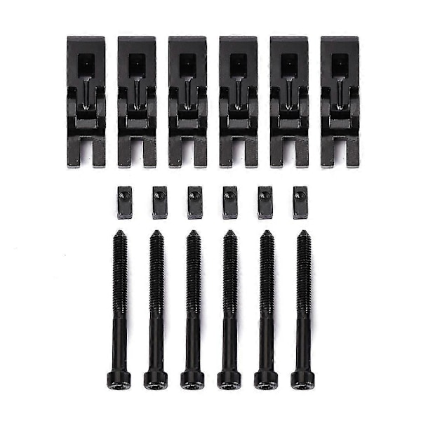 6st Metall Gitarr Låsta Strängsadlar för Floyd-Rose Tremolo Stall Delar