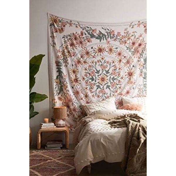 Bohemisk väggbonad sovrum psykedelisk väggdekor 150 x 200 cm