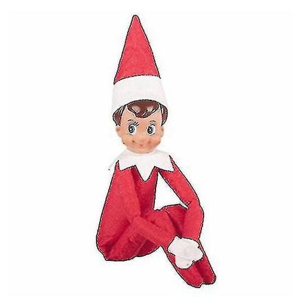 Julenyhed Plys dukke Legetøj Elf dreng pige figur på julegave Shelf_y -ys