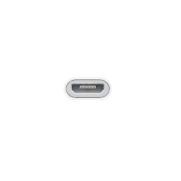Micro-USB - Apple Lightning -sovitin - valkoinen