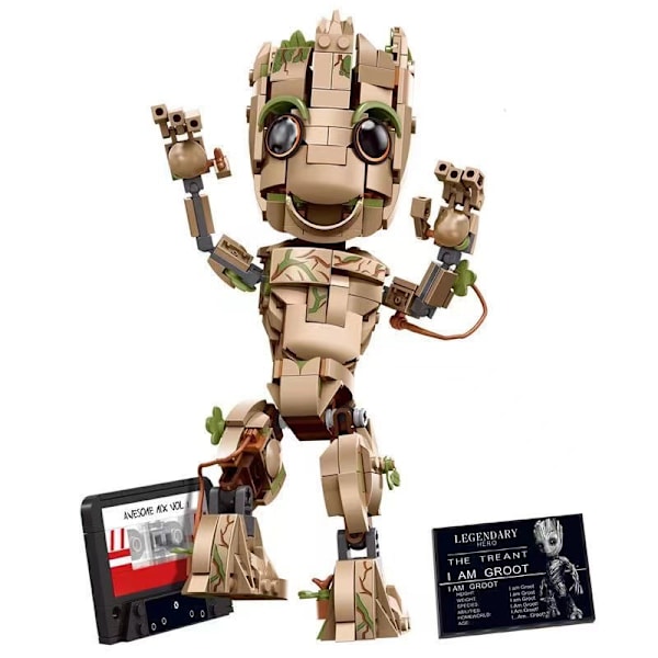 Bygbare legetøj og babyer i My Name is Groot