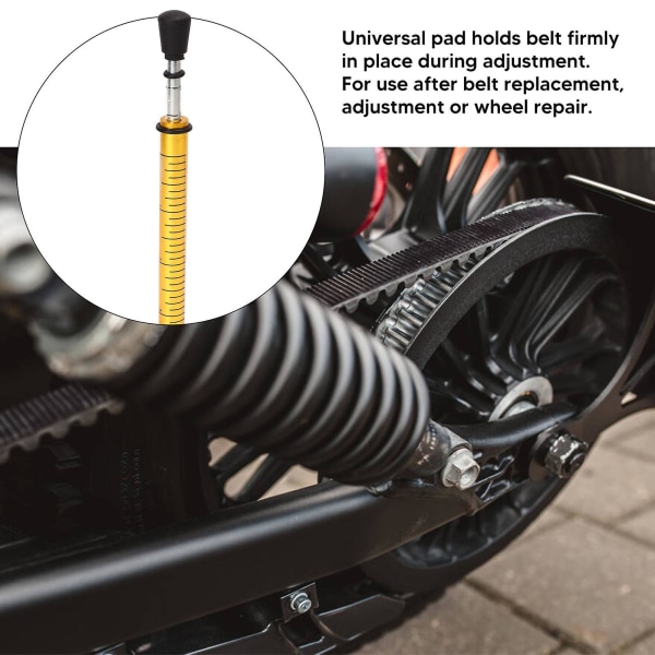 10 Lb Beltespenningsmåler Metall Universal Motorbelte Erstatning for Nøyaktig Motorsykkelinnstilling