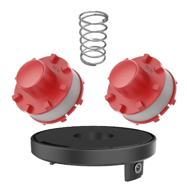2 Spole+1 Lock+1 Spiralfjäder för Einhell Gräsklippare Ersättningsdelar Set DCQW