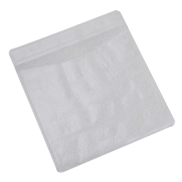 500st 14x13cm Vita Opp Plast Dubbelsidiga Cd Dvd Förvaringsfodral