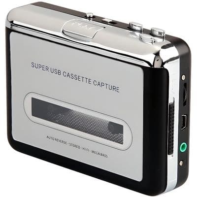 Marchelec USB-kassettspelare-MP3-konverterare-Silver