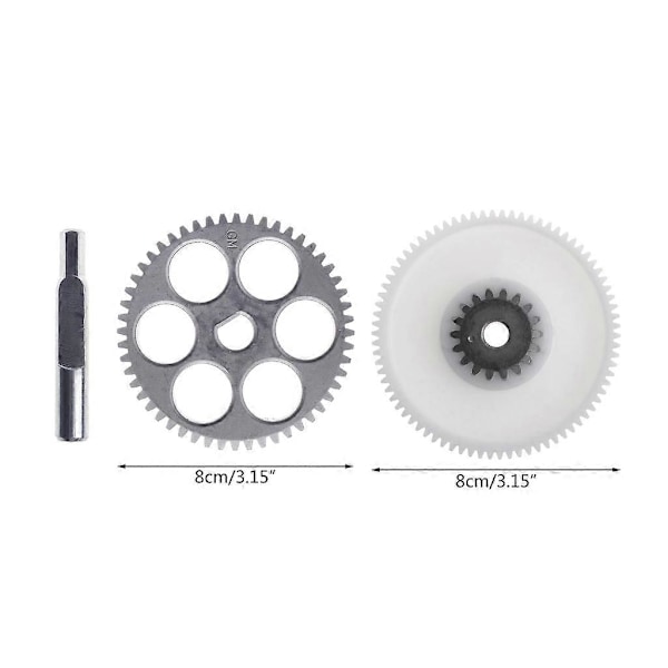 2 stk. Kødmaskine Gear 80 mm Diameter Reparationsdele til Kødmaskiner Køkken