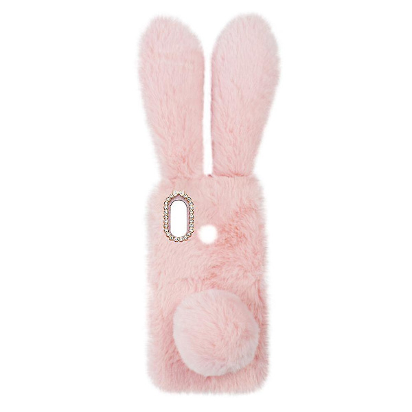 Plys Kanin Telefon Etui Fashion Vinter Hold Varme Pels Stødsikkert Telefon Cover Skal Til Huawei P30 Lite