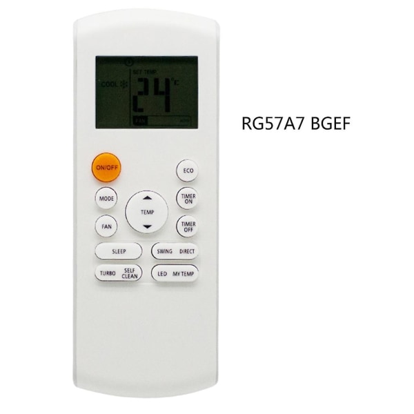 Til Midea General Rg57a7/bgef Rg57a6/bgefu1 Air Conditioning Fjernbetjening
