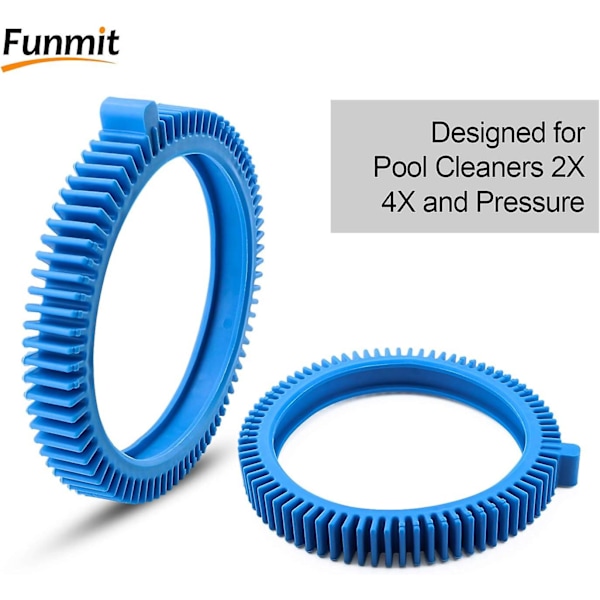 2 stk. 896584000-143 Blå forreste dæk kit med Super Hump, erstatning for Haywood Poolvergnuegen Select poolrensere