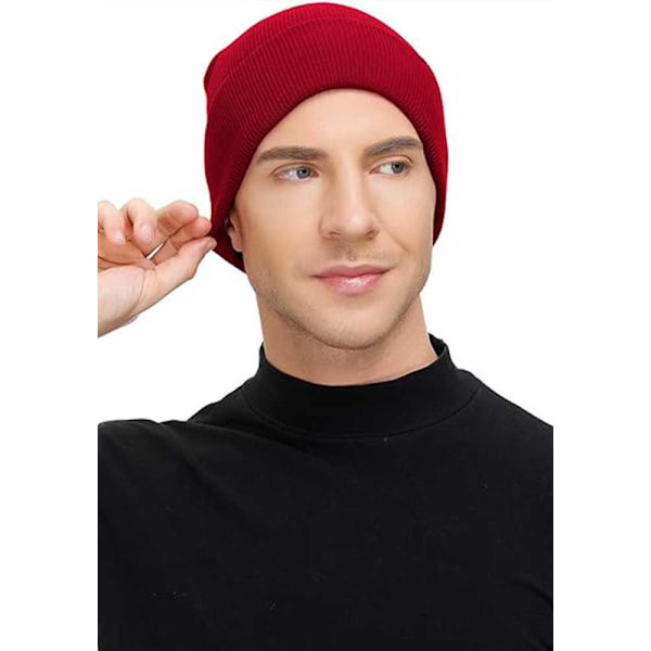 Turban hue beanie blød vinter strik hue