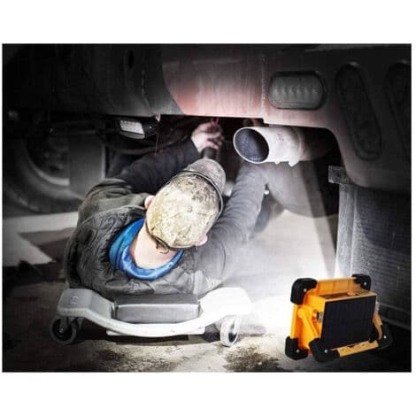 60W LED Nødlys med Oppladbart Solcellepanel USB SOS Camping