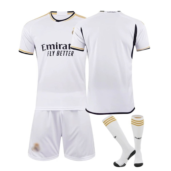 2324 Real Madrid Hemma- och Bortefotbollströjor Nr 10 Mbappe-dräkt Nr 7 Vinicius 5 Bellingham-tröja No number M