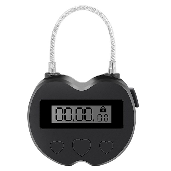 Smart Time Lock Lcd Display Time Lock Multifunktionell Reselås Elektronisk Timer, Vattentät Usb Uppladdningsbar