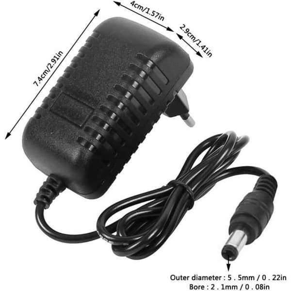 Batterilader 12V - 1000mA - Universal - Intelligent Beskyttelse