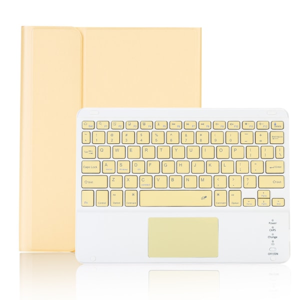 10 tommers trådløst bluetooth-tastatur (gul)