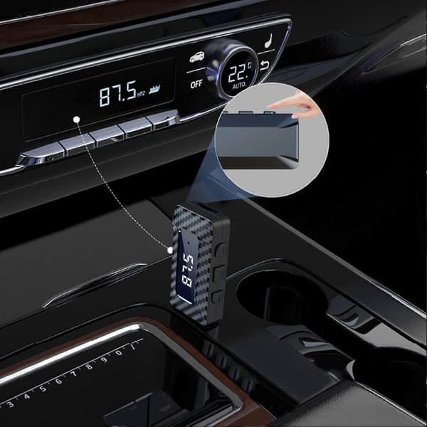 Trådløs Bluetooth-mottaker Klar Lydkvalitet USB DC5V FM-sender Plug And Play for Biler