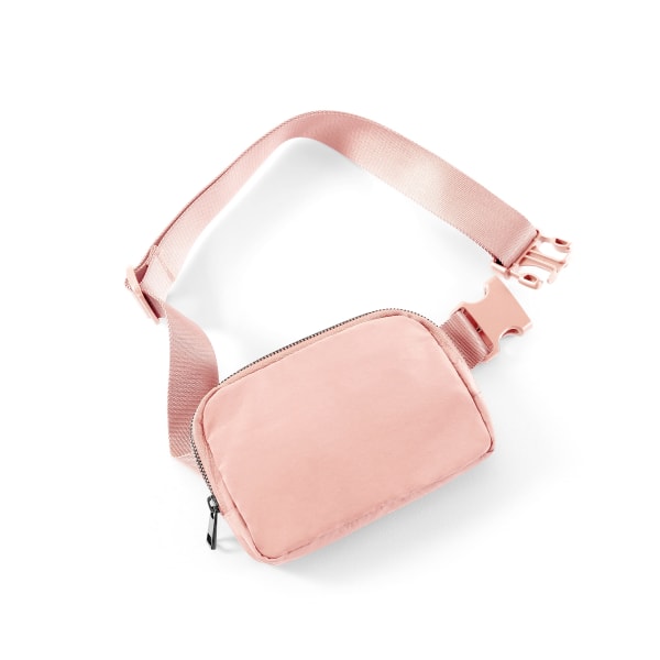 Unisex bältesväska med justerbar rem Mini Fanny Bag, ljusrosa