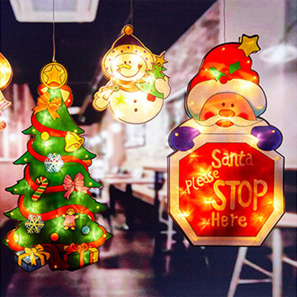 Bright cut LED juledekorasjon festival atmosfære belysning pendel-snømann