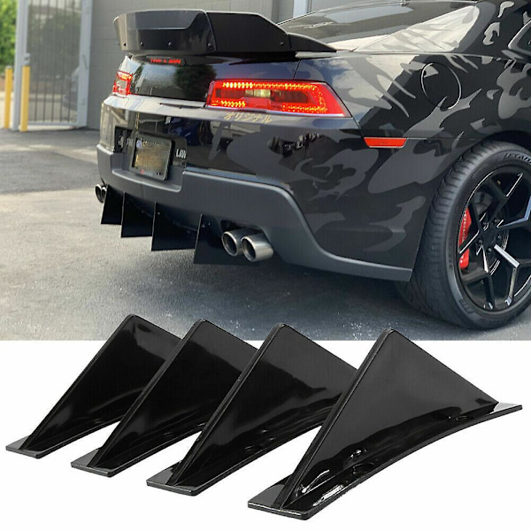 Til Chevrolet Chevy Camaro Bagkofanger Diffuser Læbe Splitter Hajfinner Blanke