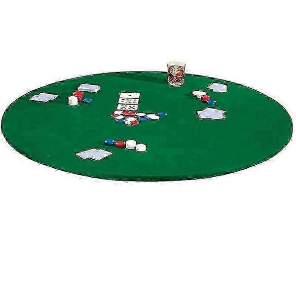 Runt Spelbordsskydd Formpassande Bordsduk Elastisk Filt Pokerbordsskydd
