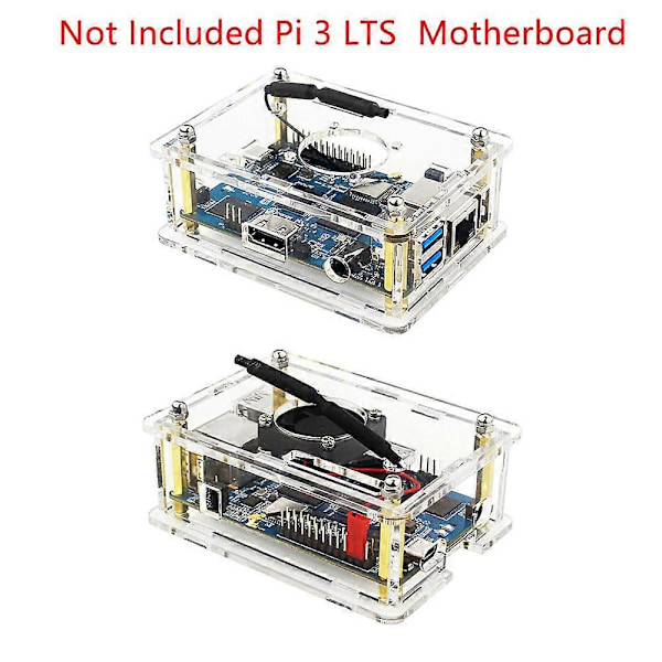 För Orange Pi 3 LTS Fodral parent Akryl Skal Box Skyddande Hölje för Orange Pi 3 LTS