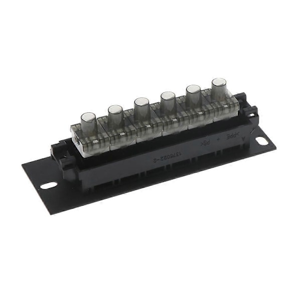 6 Port CAT6 Patch Panel FTP LAN RJ45 Nettverkskabel Adapter Keystone Jack