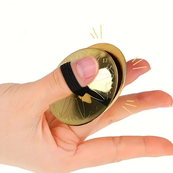 2 stykker/sett unike og kule miniinstrument - Belly Dance Finger Cymbaler