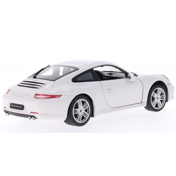 Porsche 911 Carrera S Diecast-modell 1:24 skala Hvit Rastar