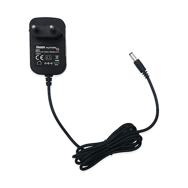12V myVolts ersättningsströmförsörjning kompatibel med LaCie 301092U Extern hårddisk