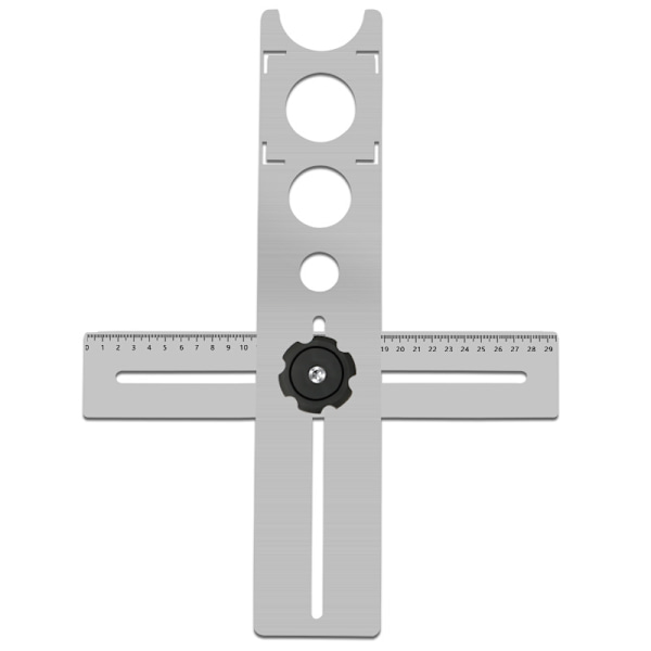 Justerbar hulfinder, fliseværktøjs lineal fliselokalisator flisevinkelmåler lineal 25/40/45mm,