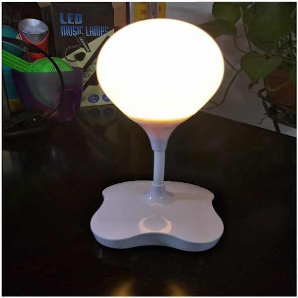 Ballon LED Natlampe Øjenbeskyttelse Skrivebordslampe (Hvid)