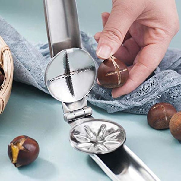 Multifunktionel Crack Almond Walnut Chestnut Køkken Nøddeknækker Skal Klip Værktøj TA