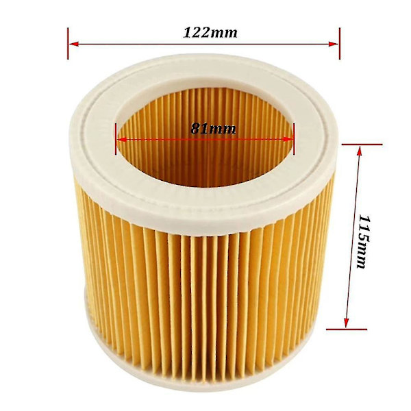 Hepa-filter og vaskbare støvposer til Karcher Wd3 Mv3 Wd3200 Se4001