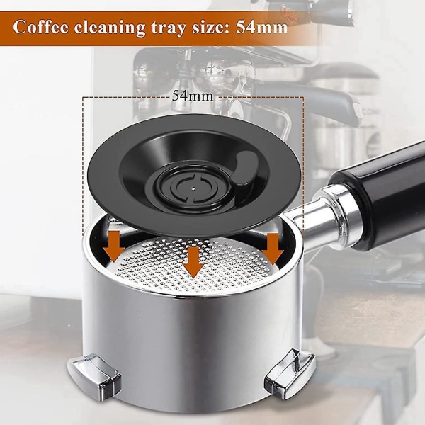 Silikonrengöringsskiva 4 st Espresso Backflush för espressomaskiner Kompatibel med rengöringstablett