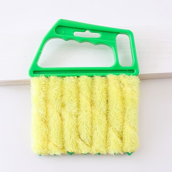 Blind Brush - PP Cotton Duster, Removable & Washable Cleaning Tool for Window Blinds Green