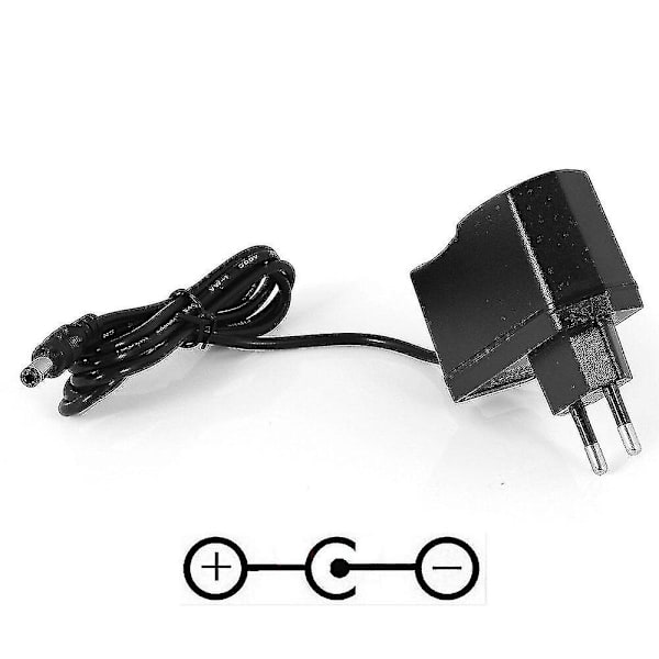 9v 1000ma 1a AC-adapterladdare 9v omkopplad strömförsörjning för gitarrfotpedal effektadapter omvänd polaritet negativ inuti