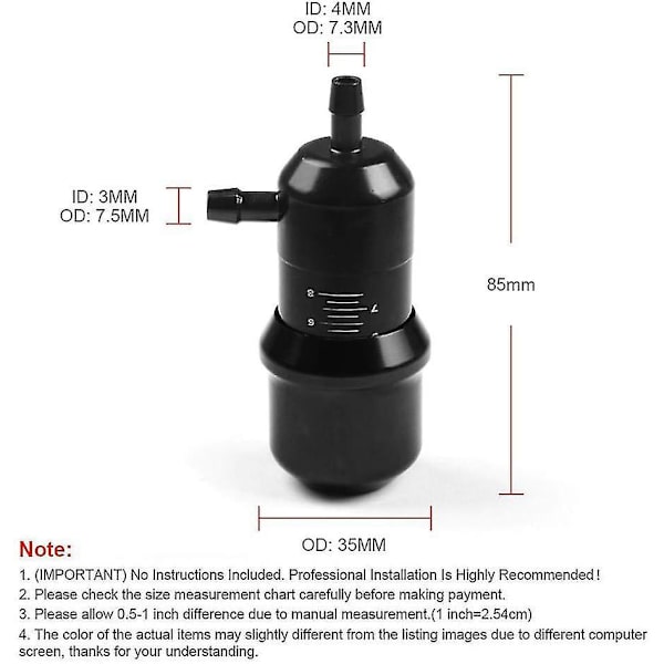Universal Manuell Turbo Boost Controller, Justerbar Fra 0 Til 60 Psi Aluminiumslegering Turbo Motorstyring Regulatorventil