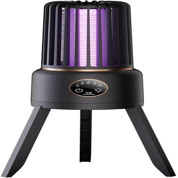 USB Lamp, Fly Trap and Insect Repellent with Timer Function for Outdoor Camping, Safe and Effective.