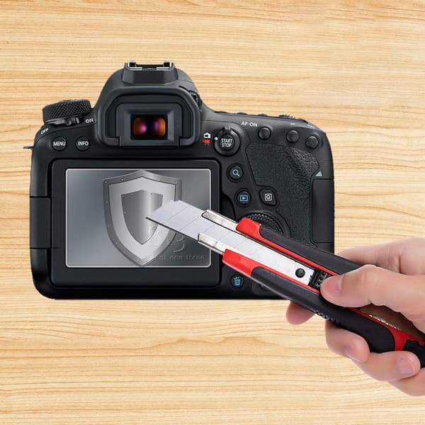 Tempered Glass Screen Protector for Camera, 2-pack Canon EOS 6D