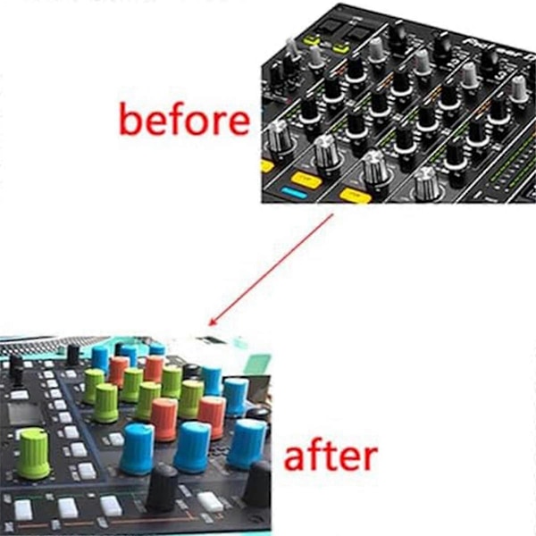 EQ Dreieknapp Erstatning Equalizer Potensiometer Fader Knotter Skyvestanghette, Knotthette-F