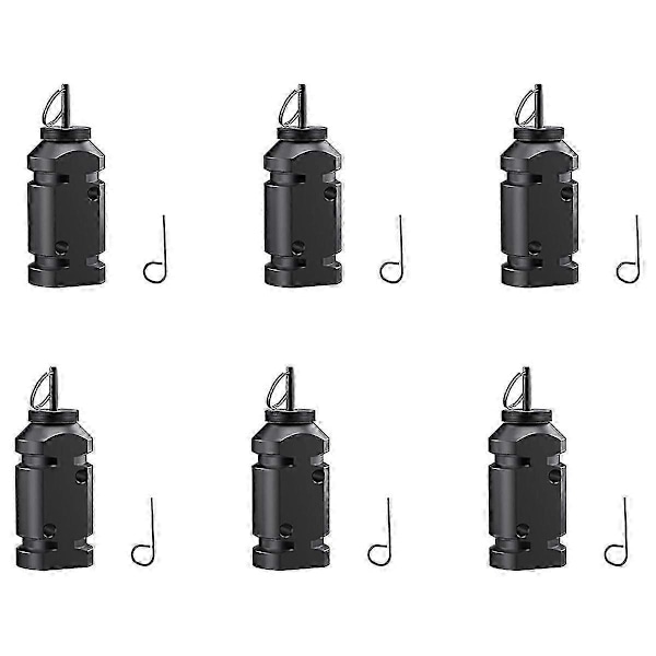 6 STK Perimeter Trip Alarm, Trip Alarm 12 Gauge Camping Trip Wire Alarm Enhed, Bjørneafskrækkende, Camping