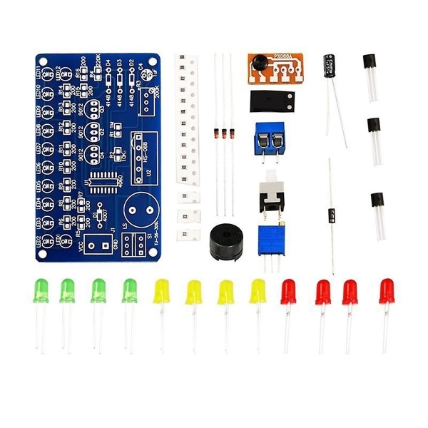 CD4060 SMD Musikk Lykta Krets Kit Musik Ljus Kretskort Elektronisk DIY Färdighetsträning In-Line SMD Lödning Kit