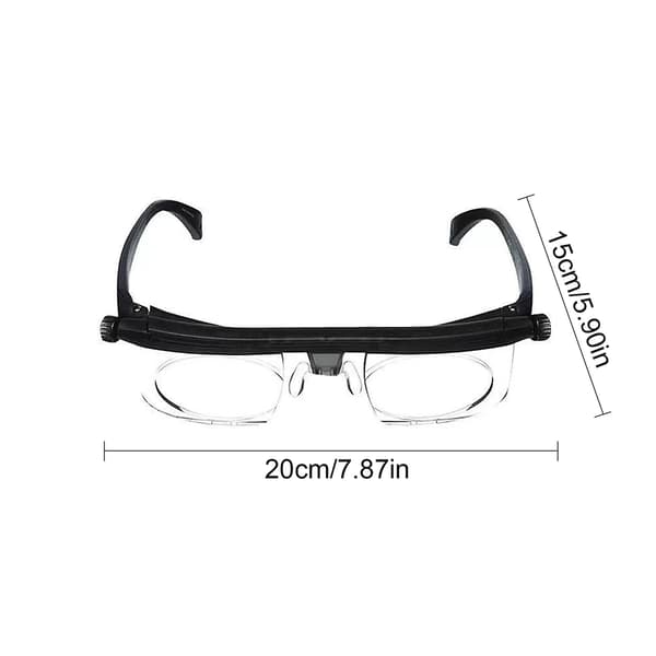Flex Focus Briller Dial Vision Variable Focus Lesebriller Justerbar Unisex, 50% Tilbud